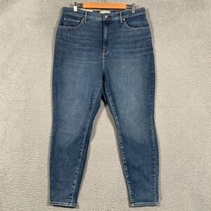 Everlane The Curvy Way-High Skinny Jean Womens 35 Blue High Rise Stretch Denim